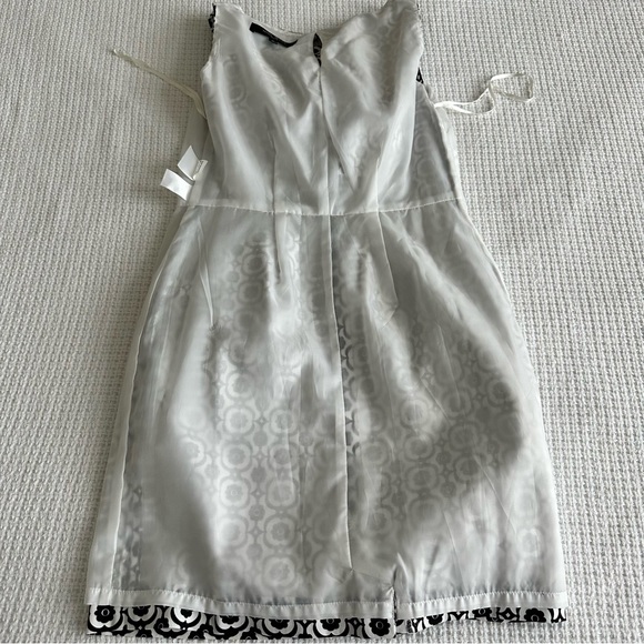 Nine West Sleeveless Dress Black and White Pattern  Women’s Size 2 NWT - Picture 10 of 16